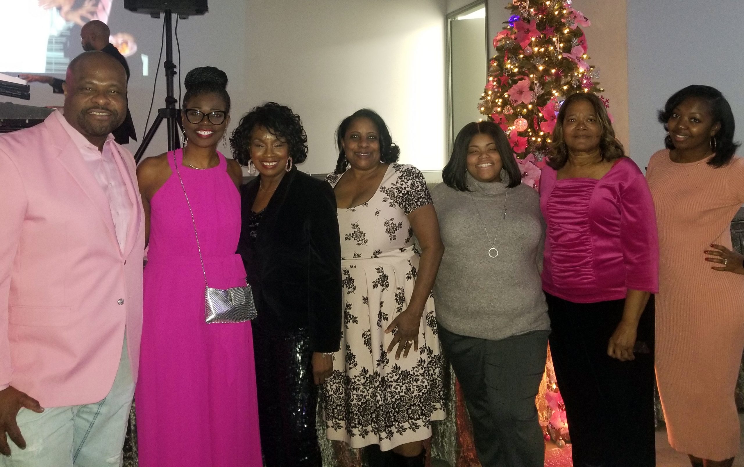 Pink Christmas Board Members