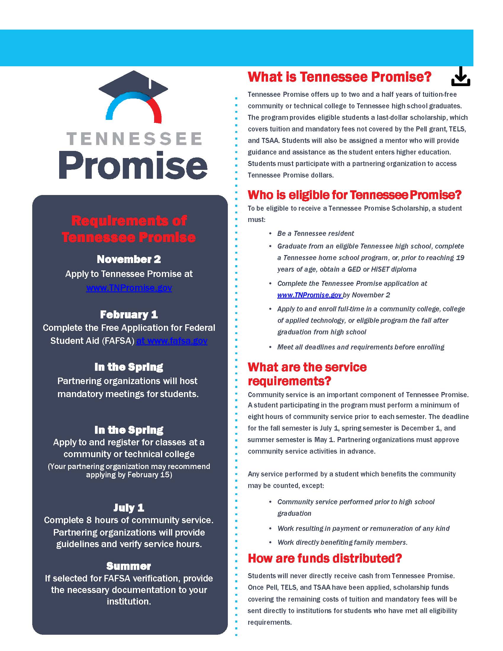 What Is Considered Community Service For Tennessee Promise